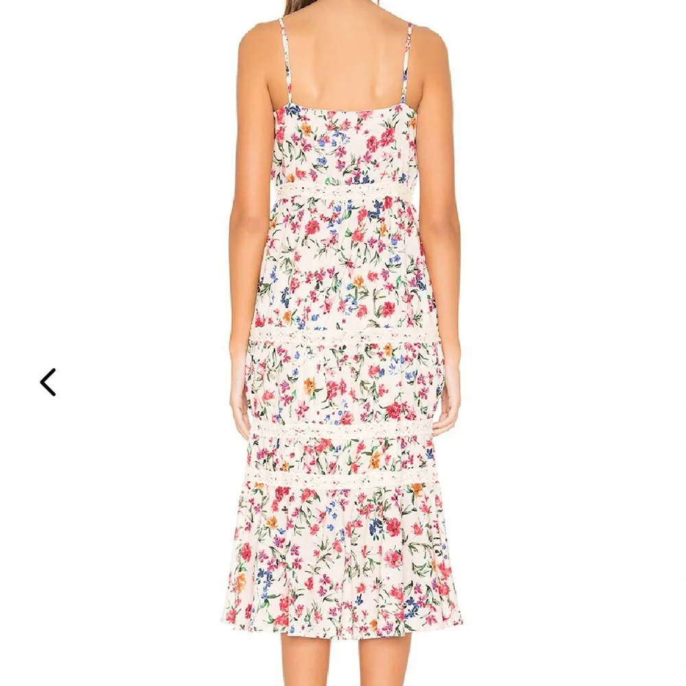 LOVERS + FRIENDS Lani Floral Midi Dress in Peony Floral sz M NWT - Picture 3 of 10